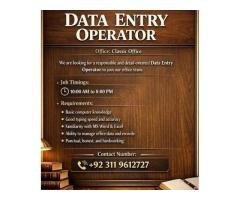 Data Entry Job Opportunity – Full-Time Position