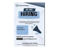 Accountant & Packing Supervisor Required