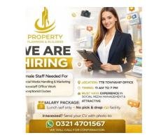 Female Staff Required