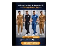 Men’s Athletic Polo & Pants Set