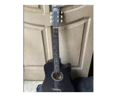 Black Acoustic 6-String Guitar for Sale