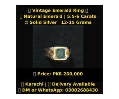 Vintage Emerald Ring