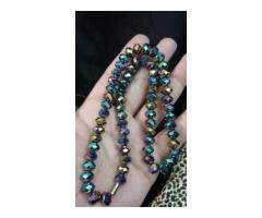 Rainbow Crystal Beaded Necklace