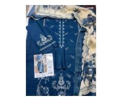Blue Lawn Embroidered 3PC Suit