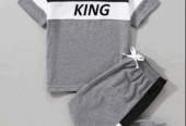 Kid’s Micro Plain Tracksuit – 2-Piece Set (For Boys)