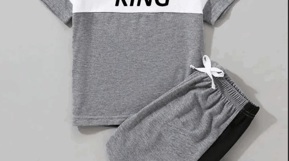Kid’s Micro Plain Tracksuit – 2-Piece Set (For Boys)