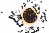 Wall Clock with Light – Stylish Calligraphy Design