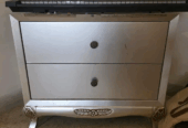 King Size Solid Wooden Bed with Drawers & Mirror – Urgent Sale