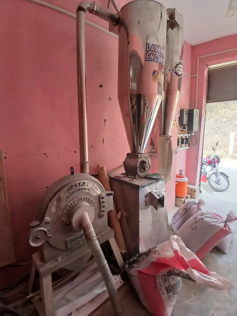 Flour Mix Machine for Sale | Double Cyclone Flour Mixer with 2HP Gear Motor