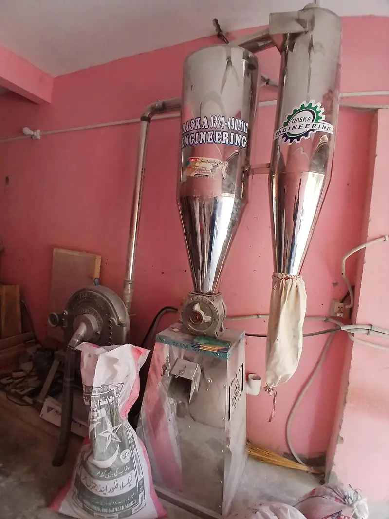 Flour Mix Machine for Sale | Double Cyclone Flour Mixer with 2HP Gear Motor