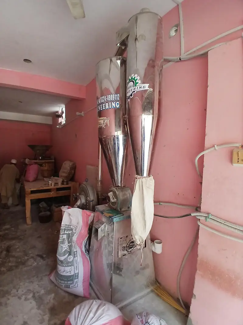 Flour Mix Machine for Sale | Double Cyclone Flour Mixer with 2HP Gear Motor