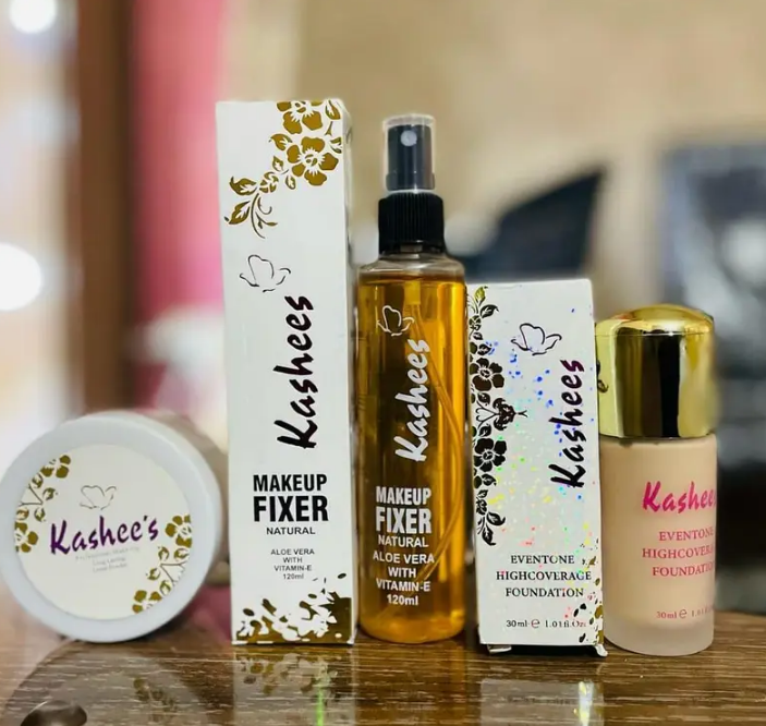 ✨ 3-in-1 Makeup Deal – Foundation + Makeup Fixer + Setting Loose Powder | Complete Glam Set ✨